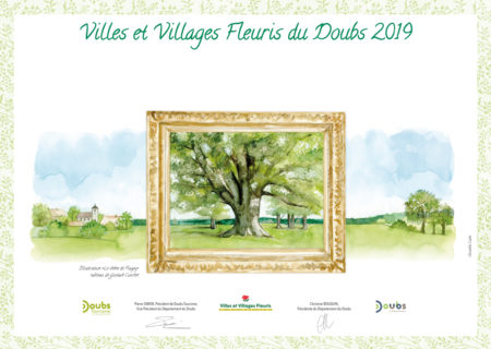 Diplome Villages fleuris Doubs - Chêne Flagey