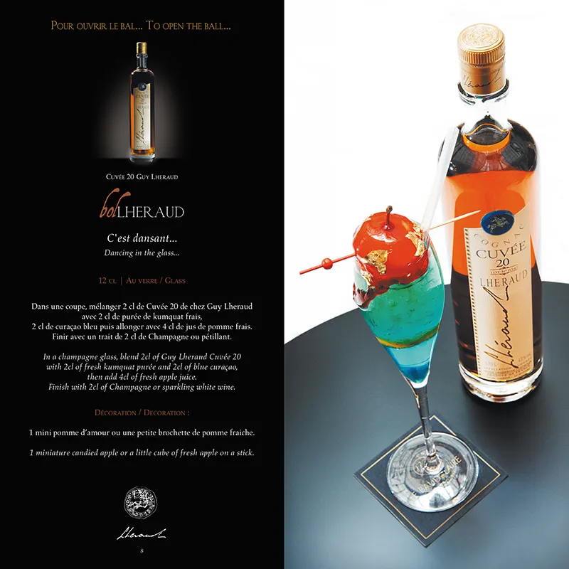 Cognacs Lheraud mise en page cocktails